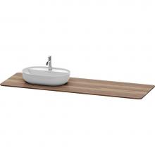 Duravit LU9463L7777 - Luv Console with One Sink Cut-Out American Walnut