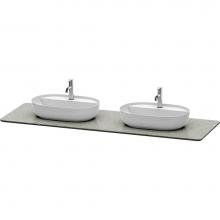 Duravit LU9467B3333 - Luv Console with Two Sink Cut-Outs Gray