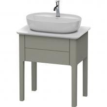 Duravit LU956009292 - Luv One Drawer Floorstanding Vanity Unit Stone Gray