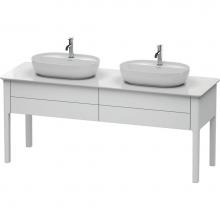 Duravit LU9562B3636 - Luv Two Drawer Floorstanding Vanity Unit White