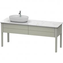 Duravit LU9563L6060 - Luv Two Drawer Floorstanding Vanity Unit Taupe