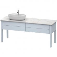 Duravit LU9563L9797 - Duravit Luv Floor Standing Vanity Unit  Light Blue Satin Matte