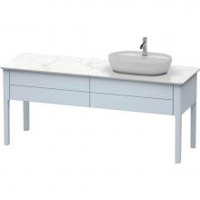 Duravit LU9563R9797 - Duravit Luv Floor Standing Vanity Unit  Light Blue Satin Matte