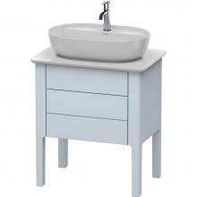 Duravit LU956509797 - Duravit Luv Floor Standing Vanity Unit  Light Blue Satin Matte