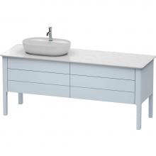 Duravit LU9568L9797 - Duravit Luv Floor Standing Vanity Unit  Light Blue Satin Matte