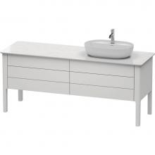 Duravit LU9568R3636 - Luv Two Drawer Floorstanding Vanity Unit White