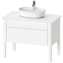 Duravit LU956903636 - Luv One Drawer Floorstanding Vanity Unit White