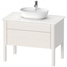 Duravit LU956903939 - Luv One Drawer Floorstanding Vanity Unit Nordic White