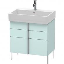 Duravit VA658600909 - Duravit Vero Air Floor Standing Vanity Unit  Light Blue Matte