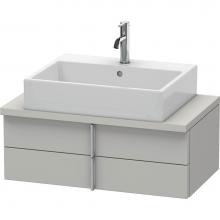 Duravit VE560700707 - Duravit Vero Two Drawer Vanity Unit For Console Concrete Gray