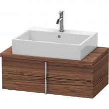 Duravit VE560702121 - Duravit Vero Two Drawer Vanity Unit For Console Walnut Dark