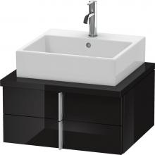 Duravit VE561504040 - Duravit Vero Two Drawer Vanity Unit For Console Black