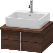 Duravit VE561505353 - Duravit Vero Two Drawer Vanity Unit For Console Chestnut Dark