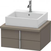 Duravit VE561509090 - Duravit Vero Vanity Unit for Console  Flannel Gray Satin Matte