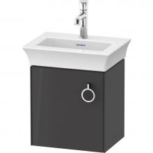 Duravit WT4250LH1H1 - Duravit White Tulip 15 1/8'' Wall Mount One Door Single Vanity Cabinet in High Gloss Gra