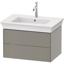 Duravit WT434109292 - Duravit White Tulip 26 7/8'' Wall Mount Two Drawer Single Vanity Cabinet in Satin Matte