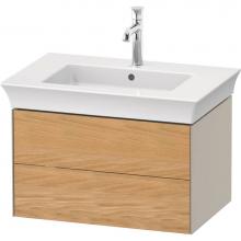 Duravit WT43410H560 - White Tulip Wall-Mounted Vanity Unit Natural Oak Solid/Taupe Satin Matte