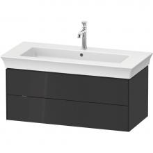 Duravit WT43420H1H1 - White Tulip Wall-Mounted Vanity Unit Graphite High Gloss