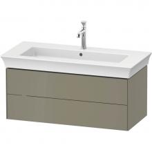 Duravit WT43420H2H2 - White Tulip Wall-Mounted Vanity Unit Stone Gray High Gloss