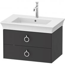 Duravit WT435105858 - White Tulip Wall-Mounted Vanity Unit Graphite Satin Matte