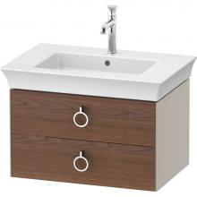 Duravit WT435107760 - White Tulip Wall-Mounted Vanity Unit American Walnut Solid/Taupe Satin Matte