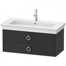 Duravit WT435205858 - White Tulip Wall-Mounted Vanity Unit Graphite Satin Matte