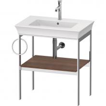 Duravit WT4543L7777 - White Tulip Floorstanding Metal Console American Walnut Solid Wood