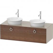 Duravit WT4983B7760 - White Tulip Wall-Mounted Vanity Unit American Walnut