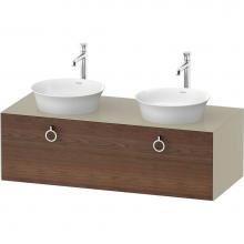 Duravit WT4983B77H3 - White Tulip Wall-Mounted Vanity Unit American Walnut