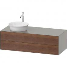 Duravit WT4987L7792 - White Tulip Wall-Mounted Vanity Unit American Walnut