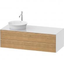 Duravit WT4987LH585 - White Tulip Wall-Mounted Vanity Unit Natural Oak