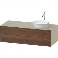 Duravit WT4987R77H3 - White Tulip Wall-Mounted Vanity Unit American Walnut