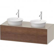 Duravit WT4988B7760 - White Tulip Wall-Mounted Vanity Unit American Walnut