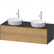 Duravit WT4988BH5H1 - White Tulip Wall-Mounted Vanity Unit Natural Oak