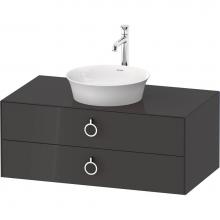 Duravit WT49910H1H1 - White Tulip Wall-Mounted Vanity Unit Graphite High Gloss