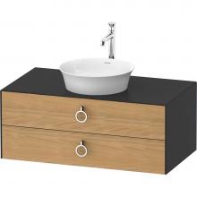 Duravit WT49910H558 - White Tulip Wall-Mounted Vanity Unit Natural Oak Solid/Graphite Satin Matte