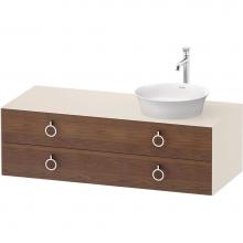 Duravit WT4992R77H4 - White Tulip Wall-Mounted Vanity Unit American Walnut