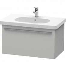 Duravit XL604800707 - Duravit X-Large One Drawer Wall-Mount Vanity Unit Concrete Gray