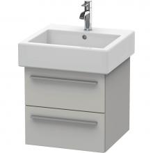 Duravit XL634300707 - Duravit X-Large Wall-Mount Vanity Unit Concrete Gray