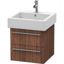 Duravit XL634302121 - Duravit X-Large Wall-Mount Vanity Unit Walnut Dark