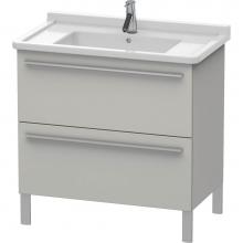 Duravit XL653600707 - Duravit X-Large Two Drawer Floorstanding Vanity Unit Concrete Gray