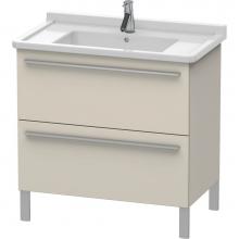 Duravit XL653609191 - Duravit X-Large Two Drawer Floorstanding Vanity Unit Taupe