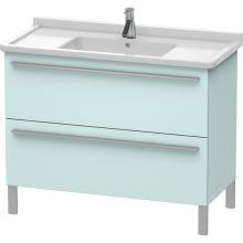 Duravit XL653700909 - Duravit X-Large Floor Standing Vanity Unit  Light Blue Matte