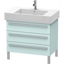 Duravit XL655300909 - Duravit X-Large Floor Standing Vanity Unit  Light Blue Matte