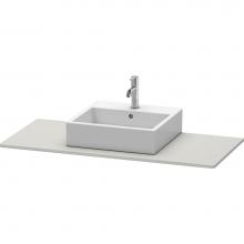 Duravit XS060D00707 - Duravit XSquare Console with One Sink Cut-Out Concrete Gray