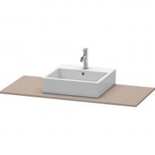 Duravit XS060D04343 - Duravit XSquare Console with One Sink Cut-Out Basalt