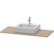 Duravit XS060D07575 - Duravit XSquare Console with One Sink Cut-Out Linen