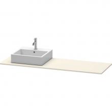 Duravit XS060HL9191 - Duravit XSquare Console with One Sink Cut-Out Taupe