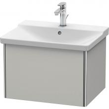 Duravit XS408000707 - Duravit XSquare Vanity Unit Wall-Mounted  Concrete Gray Matte