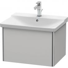 Duravit XS408003939 - Duravit XSquare Vanity Unit Wall-Mounted  Nordic White Satin Matte